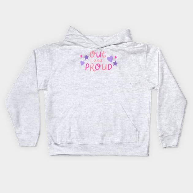 Out and Proud Kids Hoodie by weirdoinpink